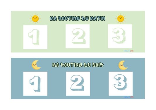 Routines & Étapes – Supports visuels TSA / Autisme pour structurer le quotidien et favoriser l’autonomie