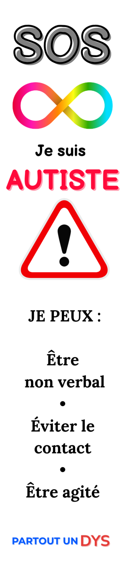 Protège-ceinture TSA & Autisme – Sécurité et identification immédiate