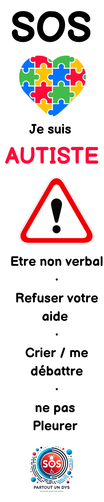 Protège-ceinture enfant TSA & Autisme – Accessoire sécurité & urgence médicale