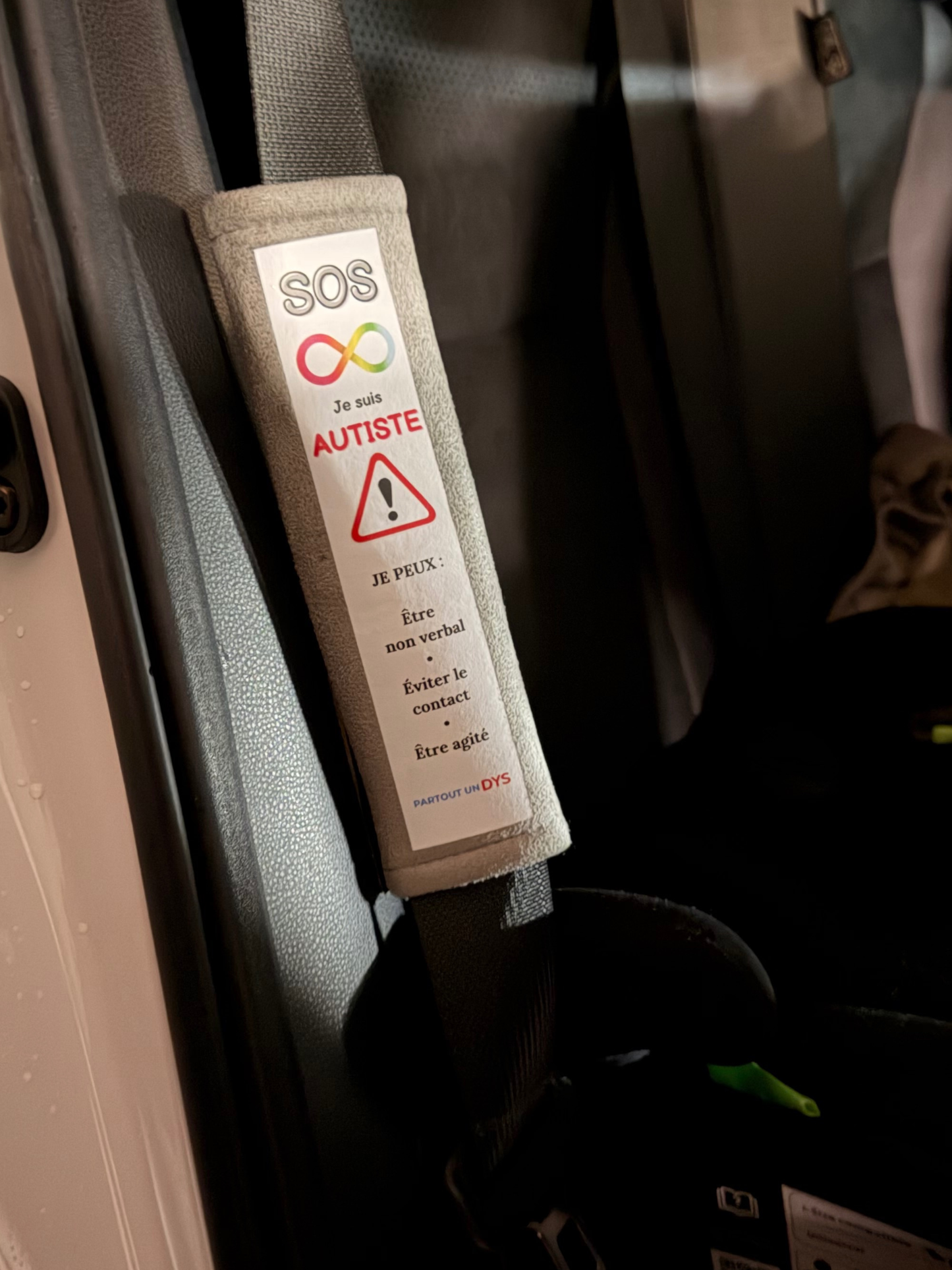 Protège-ceinture TSA & Autisme – Sécurité et identification immédiate