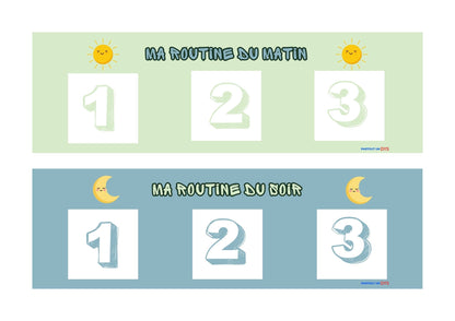 Routines & Étapes – Supports visuels TSA / Autisme pour structurer le quotidien et favoriser l’autonomie