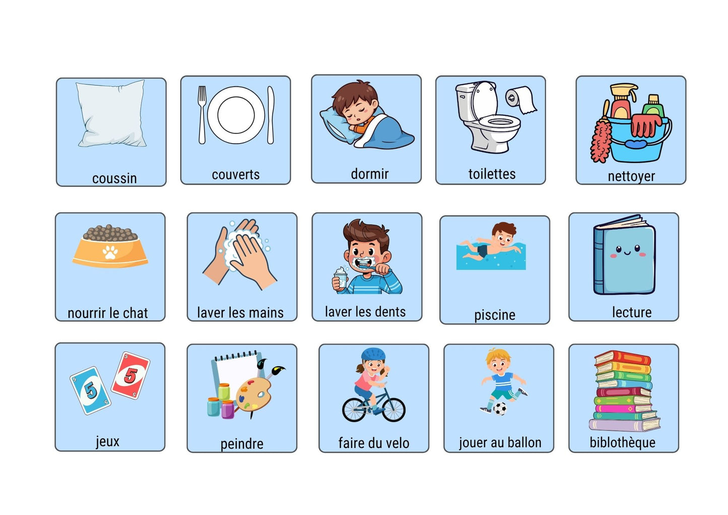 Routines & Étapes – Supports visuels TSA / Autisme pour structurer le quotidien et favoriser l’autonomie