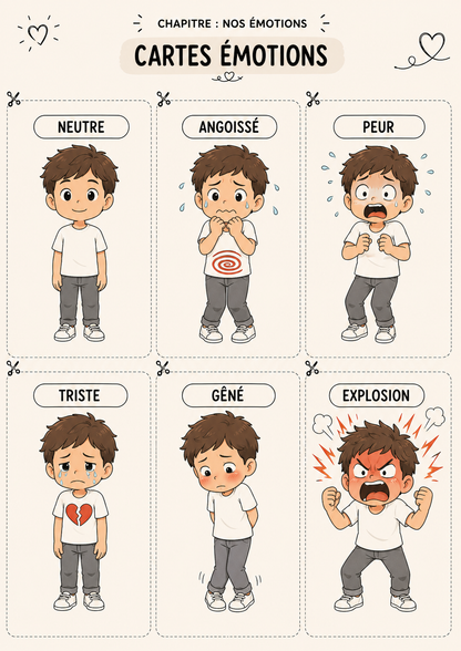 Nos Émotions – Outils visuels pour aider l’enfant à reconnaître et exprimer ses émotions
