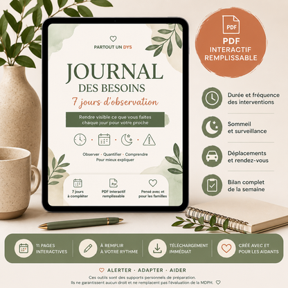 Outils MDPH – PDF interactifs pour préparer votre dossier