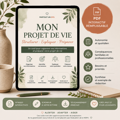Outils MDPH – PDF interactifs pour préparer votre dossier