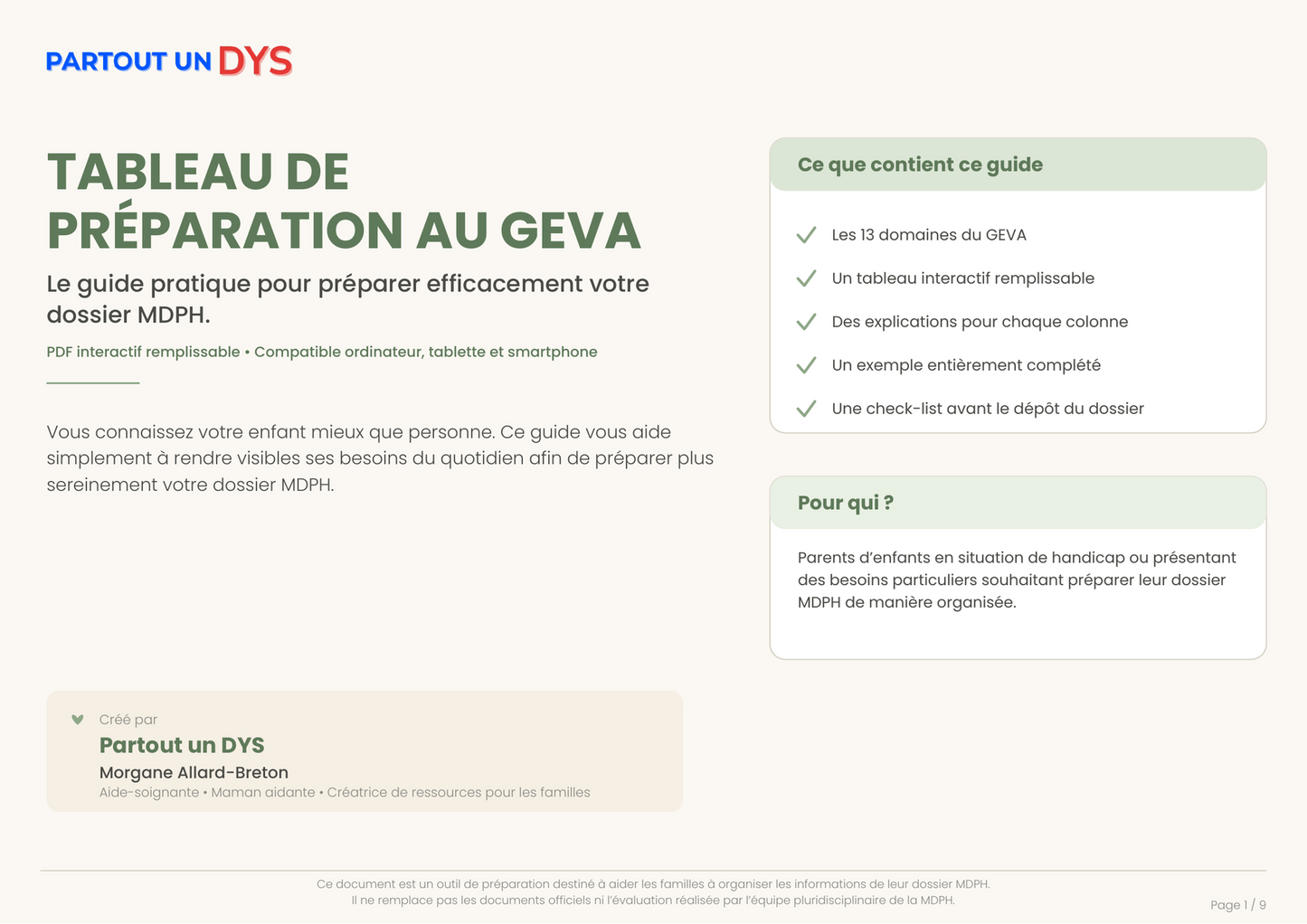 Outils MDPH – PDF interactifs pour préparer votre dossier
