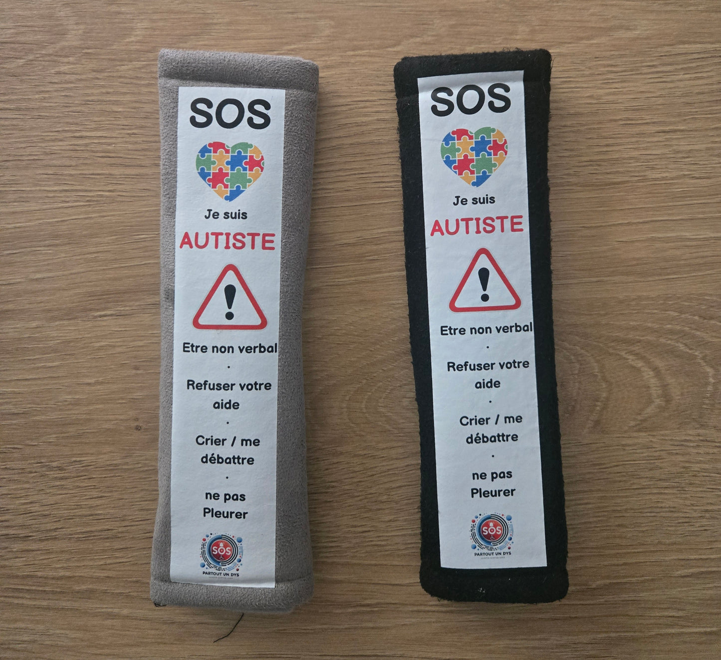 Protège-ceinture enfant TSA & Autisme – Accessoire sécurité & urgence médicale