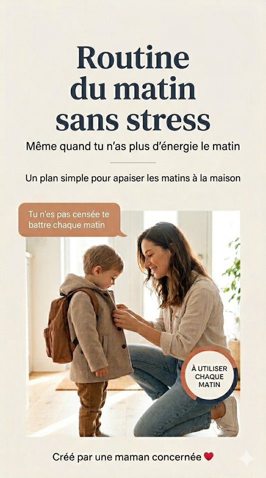 Routine du matin sans stress – support visuel à imprimer